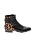 MICHAEL Michael Kors 100% Leather Animal Print Black Ankle Boots Size 7 - photo 1