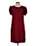Assorted Brands Solid Burgundy Casual Dress Size L - photo 1