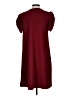 Assorted Brands Solid Burgundy Casual Dress Size L - photo 2