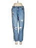 Blank NYC 100% Cotton Floral Solid Tropical Blue Jeans Size 27 waist - photo 1