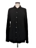 Michael Stars 100% Rayon Solid Black Long Sleeve Button-Down Shirt Size Med (1) - photo 1