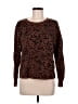 J.Jill Animal Print Brown Pullover Sweater Size L - photo 1