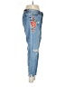 Blank NYC 100% Cotton Floral Solid Tropical Blue Jeans Size 27 waist - photo 4