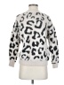 Cherish Animal Print Silver Pullover Sweater Size S - photo 1