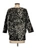 Tres Jolie Animal Print Black Pullover Sweater Size S - photo 2