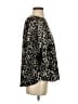 Tres Jolie Animal Print Black Pullover Sweater Size S - photo 4