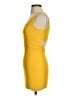 Bebe Solid Yellow Cocktail Dress Size S - photo 5