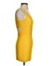 Bebe Solid Yellow Cocktail Dress Size S - photo 4