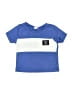 Shein Color Block Blue Short Sleeve T-Shirt Size 6-9 mo - photo 1