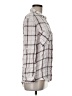 Express 100% Rayon Plaid Gray Long Sleeve Button-Down Shirt Size M - photo 4
