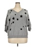 PREMISE Stars Gray Pullover Sweater Size 2X - photo 1
