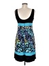 MSK Graphic Blue Casual Dress Size 6 - photo 2