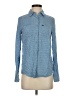 Superdry Polka Dots Blue Long Sleeve Button-Down Shirt Size XS - photo 1