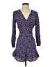 Zara Print Blue Casual Dress Size S - photo 1