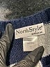 North Style Checkered-gingham Blue Pullover Sweater Size S - photo 7