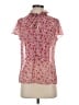 W by Worth 100% Polyester Red Short Sleeve Blouse Size 4 - photo 1