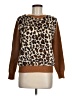 CATHERINE Catherine Malandrino 100% Polyester Animal Print Brown Pullover Sweater Size M - photo 1