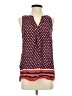 Anne Carson 100% Rayon Red Sleeveless Blouse Size S - photo 1