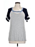 Zutter Color Block Gray Short Sleeve T-Shirt Size M - photo 1