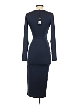 slim fit dress slacks Fashion Nova Women's Blue Lace Long Sleeve Maxi Mermaid Dress Size S main image 0