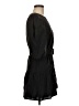 Zara 100% Polyester Solid Black Casual Dress Size M - photo 4