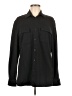 Nordstrom Solid Black Long Sleeve Button-Down Shirt Size M - photo 1