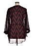 Moa Moa Chevron-herringbone Burgundy 3/4 Sleeve Blouse Size 1X (estimated) - photo 2