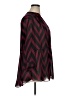 Moa Moa Chevron-herringbone Burgundy 3/4 Sleeve Blouse Size 1X (estimated) - photo 4