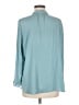 Ann Taylor LOFT 100% Polyester Teal Long Sleeve Blouse Size M - photo 2