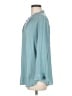 Ann Taylor LOFT 100% Polyester Teal Long Sleeve Blouse Size M - photo 5