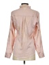 Express 100% Polyester Metallic Pink Long Sleeve Blouse Size XS - photo 2