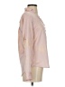 Express 100% Polyester Metallic Pink Long Sleeve Blouse Size XS - photo 4