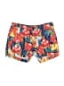 Merona 100% Cotton Print Red Board Shorts Size 2 - photo 1