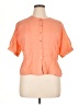 MICHAEL Michael Kors Orange Short Sleeve Blouse Size 16 - photo 1