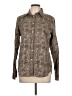 Chaps 100% Cotton Animal Print Brown Long Sleeve Button-Down Shirt Size L - photo 1