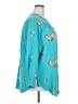 Fig and Flower 100% Polyester Teal 3/4 Sleeve Blouse Size 2X - photo 4