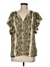 Sanctuary 100% Polyester Tan Short Sleeve Blouse Size M - photo 1