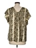 Sanctuary 100% Polyester Tan Short Sleeve Blouse Size M - photo 2