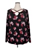 24/7 Maurices Black Long Sleeve Blouse Size 2X - photo 1