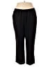 Alfred Dunner 100% Polyester Solid Black Active Pants Size 18w - photo 1