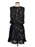 Joie 100% Polyester Graphic Black Casual Dress Size L - photo 1