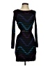 Bebe Graphic Black Cocktail Dress Size S - photo 1