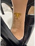 Prada 100% Leather Black Leather Platform Heels Size EU 37 - photo 4