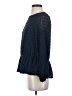 Waverly Grey 100% Polyester Blue Long Sleeve Blouse Size XS - photo 5