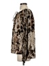 Worth New York Animal Print Brown Long Sleeve Blouse Size S - photo 5