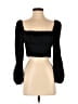 Princess Polly 100% Polyester Black 3/4 Sleeve Blouse Size 8 - photo 1