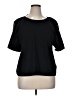 Old Navy 100% Cotton Black Short Sleeve Top Size XL - photo 1