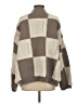 Talula 100% Polyester Plaid Brown Cardigan Size S - photo 2
