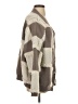 Talula 100% Polyester Plaid Brown Cardigan Size S - photo 4