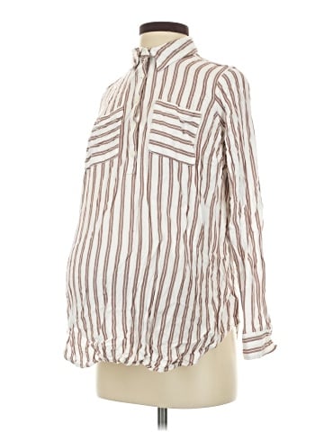 Isabel Maternity Long Sleeve Blouse (view 1)